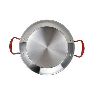 Stainless Steel Good Quality Spanish <strong>Paella</strong> <strong>Pan</strong> Seafood Dish Korean Fried Chicken Dish Cheese Cooker Binaural Fruit Sugar <strong>Pan</strong> - Product Image 3
