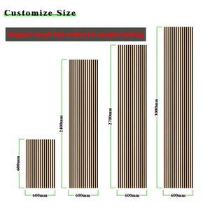 Panneau acoustique en <span class=keywords><strong>bois</strong></span> plaqué <span class=keywords><strong>de</strong></span> qualité supérieure, avec support en PET écologique, ignifuge B1, insonorisant, décoration pour la maison et le studio - Product Image 2