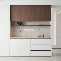 Armoire à vaisselle moderne de luxe, armoire à vaisselle simple pour le salon, armoire à vaisselle en bois blanc pour le salon