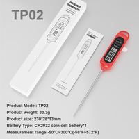 Grands cadeaux de barbecue pour les anniversaires-Thermomètre à viande en plastique à lecture instantanée pour la cuisson des grillades Air Fryer Kitchen Essentials