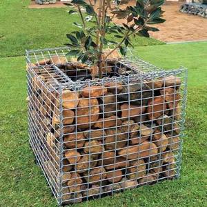 Mur de jardin/jardinière en gabion/cage en gabion soudée 1m x 1m x 1m boîtes en gabion cage en pierre pour mur de soutènement - Product Image 6