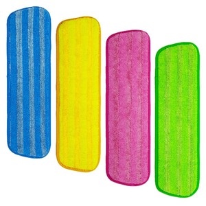 <b>Microfiber</b> Flat <b>Mop</b> Cloth Replacement 45x13cm 65x13cm Rectangle Floor Cleaning Cloth Blue Yellow Green Pink Polyester - Product Image 1