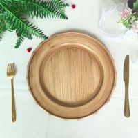 13'' Retro Faux Rattan Onderborden voor Fruit, Snacks, Bruiloften, Restauranttafeldecoratie