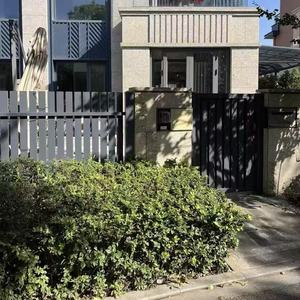Clôture à persiennes horizontales et verticales pour cour, balustrade en aluminium artistique pour villa et <span class=keywords><strong>terrasse</strong></span>, balustrade de jardin pour petite cour, modélisation 3D - Product Image 6