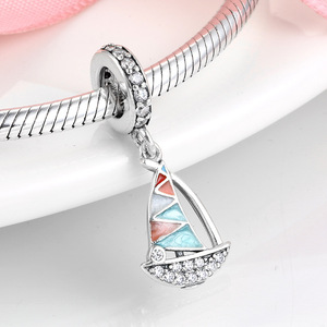 Bijou élégant en argent sterling S925, motif glaçon, cocktail, rouge à lèvres, guitare, idéal pour un usage quotidien. - Product Image 3