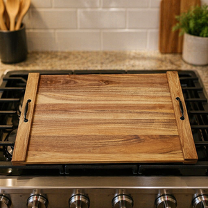 Tagliere Grande in Legno di Acacia con Coperchio, Vassoio per Noodle e Salumi, Ideale per Piano Cottura a Gas e Bancone Cucina - Vendita all'Ingrosso - Product Image 3