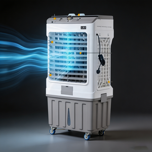 Refroidisseur d'air tour silencieux pour maison 550W 500-1999 CFM Climatiseur à eau autonome 1. Performances de refroidissement par eau efficaces 50 - Product Image 4