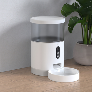 Tuya Intelligent Portable Intérieur WiFi Smart Chat/Chien Mangeoire Chronométrée Vidéo Fait En Plastique Charge Source D'alimentation 4L Automatique Pet Feeder - Product Image 4