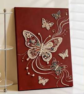 Kit d'impression artistique DIY Perles et Diamants, Décoration Murale Traditionnelle Chinoise Faite à la Main sur le Thème des Animaux, Cadeau pour Adultes, Perles Scintillantes pour Mur de la Maison - Product Image 1
