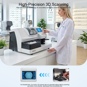 Máquina Biseladora de Lentes Automática sin Patrón Óptico Aist Optics ALE-1700 con Escáner 3D Integrado y Trazador de Monturas para Ópticas - Product Image 3