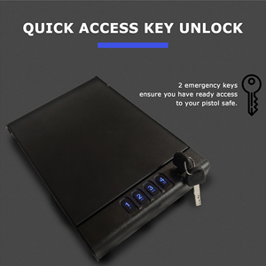 Sinh trắc học khẩu súng lục truy cập nhanh mở khóa mã kỹ thuật số khóa tu Ya App <span class=keywords><strong>Gun</strong></span> Locker với Type-C, ánh sáng ban đêm, cho đầu giường, - Product Image 4