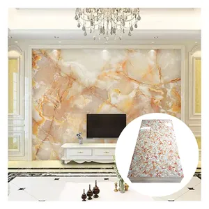 3D Effect PVC Marble Sheet 3mm PVC Board PVC Marble Sheet For Wall Decoration