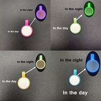 Targhetta Identificativa per Cani Impermeabile in Silicone Oksilicone, Forma Circolare Mini 2cm, Colori Luminosi, per Piccoli Animali