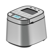 Máquina para hacer pan eléctrica automática de 2.5LB con ventana de visualización 25 programas para máquina de pan casera