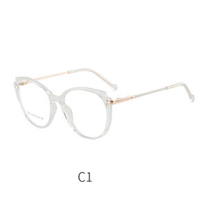 Monture de lunettes de vue œil de chat FalaiEr Tr7120 53-18-140, verres anti-lumière bleue, unisexe, monture complète, lunettes optiques - Product Image 2