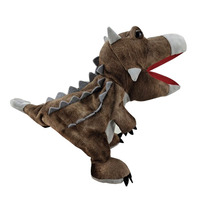 Marionnette à main en peluche de dinosaure jouet cadeaux pour enfants parent-enfant ouverture de la bouche interactive marionnette de dinosaure
