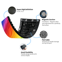 Портативный DJ-пульт с LED-видеостеной и экраном, класс защиты IP65, для торговых центров и розничных магазинов, гибкий LED-экран для DJ-пультов