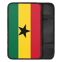 Coussin d'accoudoir universel fin pour voiture avec imprimé drapeau national de la Martinique, housse de confort pour accoudoir pour la conduite quotidienne