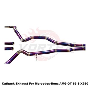 Escape trasero Vortex Performance de aleación de titanio con válvula electrónica para Mercedes-Benz AMG GT 63 S X290 Tuning - Product Image 4