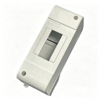 JUNW Promotion Chaude Boîtier de Distribution Électrique ABS 4 Voies de Haute Qualité avec Rail DIN Métallique 380V 125A 8 Prises pour Utilisation Intérieure