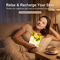 Masque facial en feuille de citron 25 ml, soin de la peau aux plantes et aux fruits, fabrication directe en usine OEM, nourrissant en profondeur et éclaircissant la peau