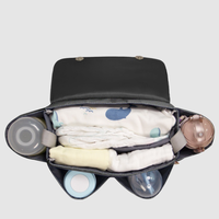 Benutzer definierte große Kapazität Kinderwagen Organizer Tasche Klassischer Reiß verschluss Lässig hängende Reise flaschen halter Kinderwagen Windel Lagerung