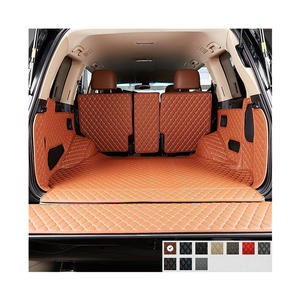 Esteras clásicas para maletero de costura de diamantes, decoración <span class=keywords><strong>Interior</strong></span> antideslizante de cuero PVC para Toyota/Honda/Volkswagen - Product Image 2