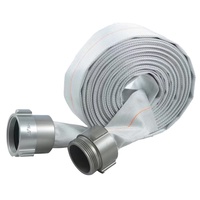 Tuyau d'incendie à double gaine haute performance avec revêtement flexible en PVC et gaine en toile, pression de service 200/400 PSI