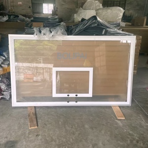 Tabellone da <span class=keywords><strong>Basket</strong></span> Professionale con Telaio in Alluminio e Vetro Temperato, Montaggio a Bulloni - Product Image 3