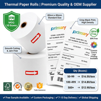 Rouleaux de papier thermique pour imprimante thermique, rouleaux de papier de caisse enregistreuse 57x30, rouleaux de papier thermique pour caisse 75m
