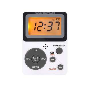 Radio de poche numérique multifonctionnelle AM FM stéréo, lecteur MP3, réveil, écran LCD, alimentation portable, utilisation à domicile, en voyage, en extérieur - Product Image 3