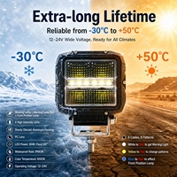Feux de travail haute performance ECE R65 IP6K9K pour camions lourds, feux de travail LED robustes pour véhicules miniers, garantie de 2 ans