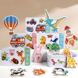 Rompecabezas Educativo Clásico de Animales Grandes y Adorables, Aprendizaje Temprano, Ecológico, No Tóxico, de Cartón, Cognitivo - Product Image 4