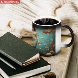 Blank Mug Frosted Black 11oz Heat Sensitive Customizable Gift <b>Cup</b> For <b>Personal</b> Design - Product Image 3