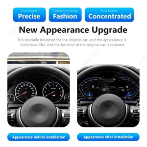 จอ LCD ดิจิตอลสำหรับรถยนต์ BMW ซีรีส์ 3 รุ่น E90 E91 E92 E93 ปี 2004-2012 แผงหน้าปัดมาตรวัดความเร็วแบบดิจิตอล จอแสดงผลเสมือนจริง ชุดหน้าปัดหลัก สำหรับพวงมาลัยซ้ายและขวา - Product Image 3