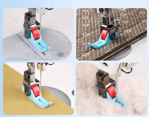 Yeni çeşitli dikiş makineleri için Teflon rulo baskı ayakları için demir ve çelik malzeme endüstriyel ve ev kullanımı kullanılan durum - Product Image 6