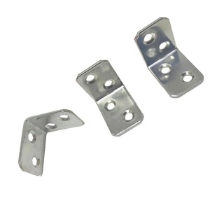 Support d'angle en fer épaissi à 4 trous, support de fixation à angle droit de 90 degrés, accessoire de quincaillerie pour meubles, acier laminé à froid durable - Product Image 3
