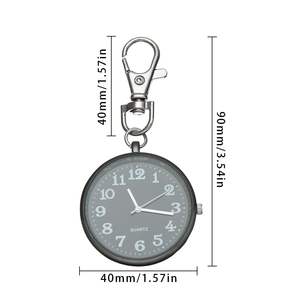 Montres d'infirmière unisexes pour femmes, <span class=keywords><strong>montre</strong></span> de poche minimaliste Ultra mince à Face ouvert à Quartz - Product Image 2