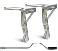 Stabilisateur de caravane 1200 kg à fixation rapide, jambe de support robuste pour remorque, camping-car et remorque utilitaire