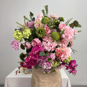 Centre de table élégant, boule de fleurs roses pour la décoration de mariage, centre de table de mariage, fleurs artificielles - Product Image 6