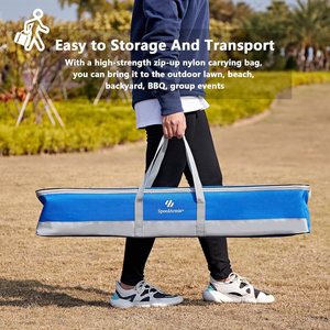 Ensemble de <span class=keywords><strong>croquet</strong></span> 8 joueurs avec maillettes en bois de caoutchouc de 32 pouces (norme réglementaire) et 28 pouces (taille standard), balles en PE colorées et piquets – Kit de jeu pour pelouse et jardin - Product Image 4