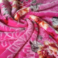 Couverture de lit à fleurs en relief, couverture Raschel coréenne pour lit double, couverture en fourrure de vison royale super douce pour l'hiver