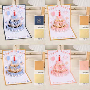 Biglietto d'<span class=keywords><strong>Auguri</strong></span> 3D Pop-up di Lusso per Compleanno, Regalo di Compleanno per Decorazione Torte e <span class=keywords><strong>Auguri</strong></span> - Product Image 3