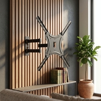 Support mural pivotant pour téléviseur LCD PF en alliage d'aluminium pour téléviseurs de 32 à 55 pouces avec VESA 400*400