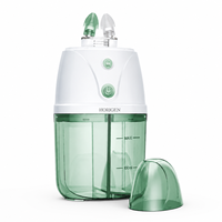 Irrigador Nasal Eléctrico Avanzado de Doble Boquilla, Enjuague Salino para Senos Nasales, 4 Modos, Resistente al Agua IPX7, Carga Magnética, Ayuda para la Higiene Nasal
