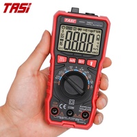 Multimètre numérique intelligent TASI TA801C True RMS AC/DC 600V 10A NCV, sélection automatique de la plage, fréquence 10MHz, indicateur de batterie faible, usage industriel
