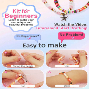 Diy <b>Clay</b> Bead Jewelry Making Kit 5000 Pieces Polymer <b>Clay</b> <b>Set</b> For Kids Age 7 12 Years Craft Toy With Tools And Charms - Product Image 5