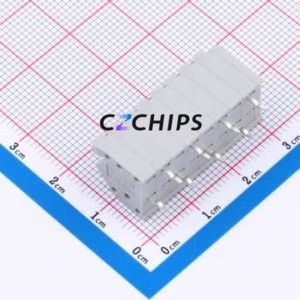 MX250-3.5-08P-A-GY01-Cu-A Spring Terminal Block Through hole Component (THT),P=3.5mm Connector 1x8P 3.5mm Gray Through Hole - Product Image 2