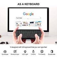 Control Remoto para Smart TV, Mouse Inalámbrico, Teclado Inalámbrico, Mouse Volador de 2.4GHz, Teclado y Mouse Remoto Inalámbrico para Android TV Box/PC/Smart TV