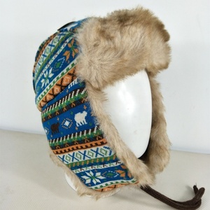 Gorro de Invierno Personalizado de Punto Cálido para Equipo de Esquí, Estilo Ruso, para Hombre y Mujer, con Forro de Piel Sintética y Orejeras a Cuadros - Product Image 4